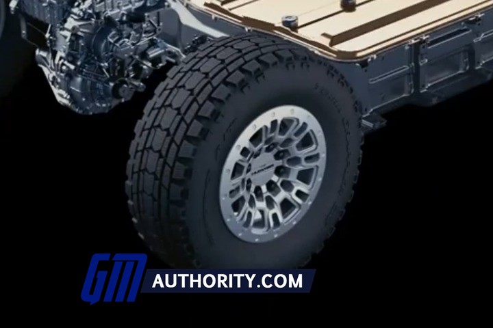 GMC悍马电动皮卡展示了特殊的BFGoodrich轮胎