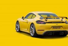 前沿汽车资讯:保时捷718 Cayman GT4在斯图加特的街道上Sc缩