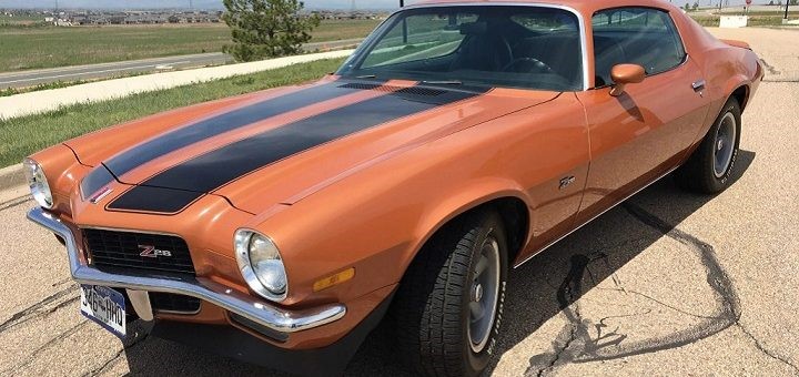 美丽的烂橙1971年雪佛兰Camaro Z / 28拍卖