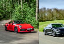 前沿汽车资讯:比较测试| 2021保时捷911 Turbo S和2020保时捷Taycan Turbo
