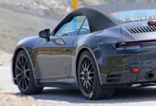 前沿汽车资讯:下一个保时捷911 Cabrio Spied热天气测试