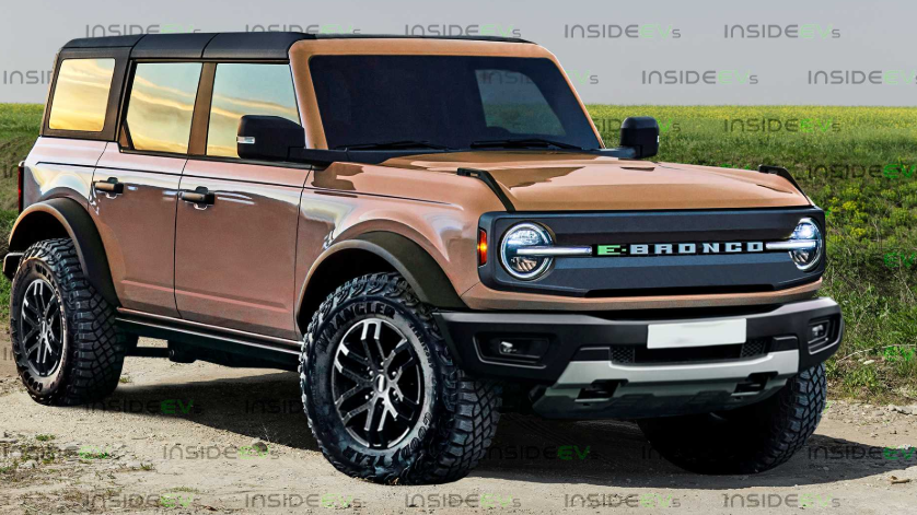 查看此福特Bronco，将其重新构想为一款名为E-Bronco的电动SUV