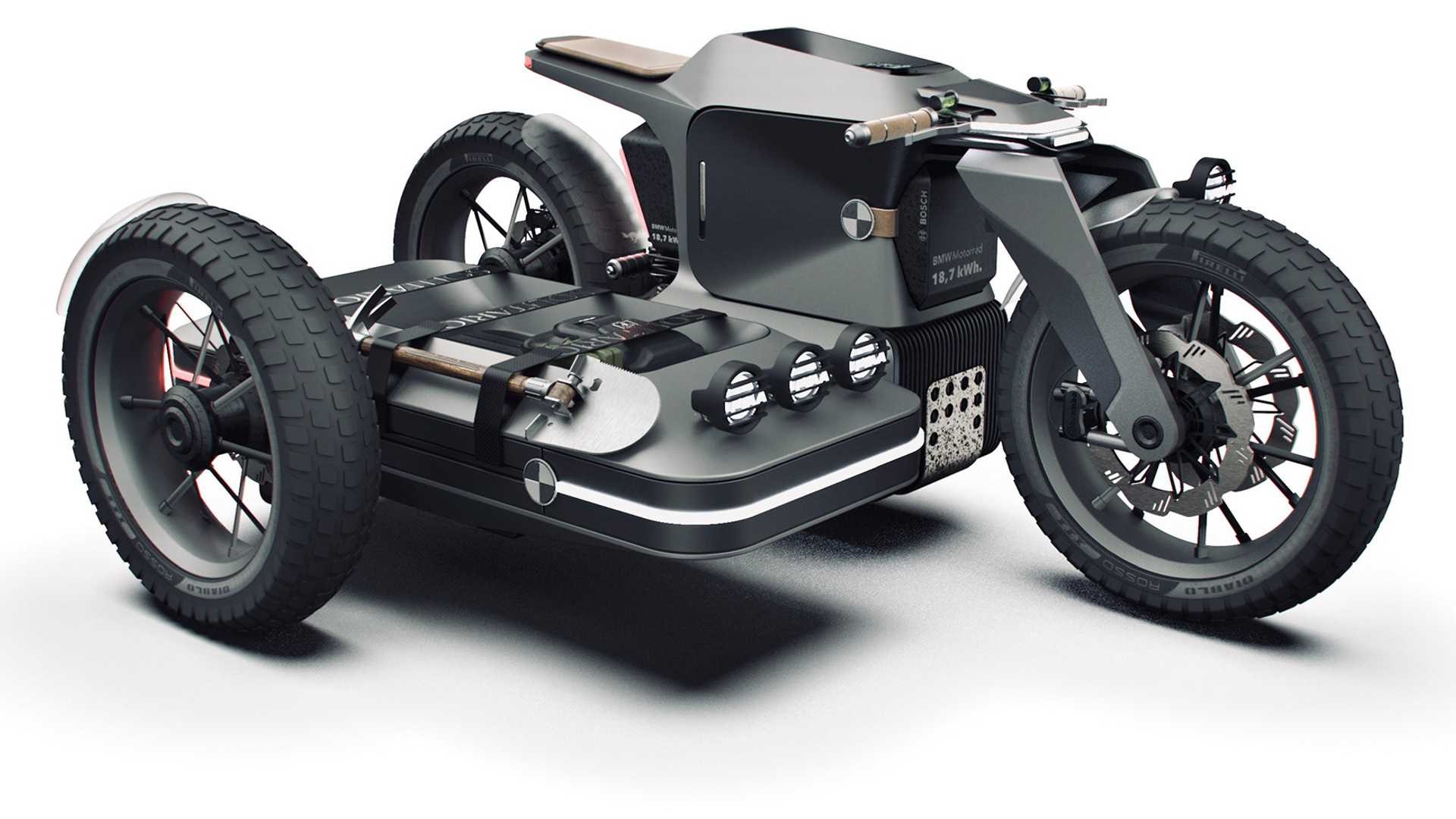 宝马电动摩托车和边车概念会成为未来吗？
