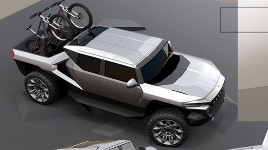 通用汽车设计公司发布GMC悍马EV概念草图