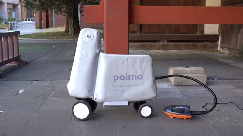 充气式POIMO可以是便携式电动自行车或泳池玩具