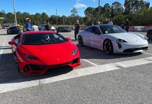 前沿汽车资讯:加速赛:保时捷Taycan Turbo S vs兰博基尼Huracan Evo