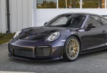 前沿汽车资讯:2018款金属紫色保时捷911 GT2 RS部分是轨道玩具，部分是艺术品