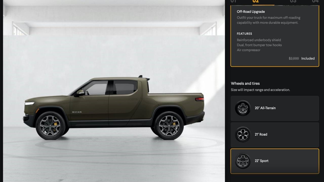 Rivian EV公开访问其在线配置器，R1S和R1T发布版售罄
