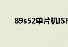 89s52单片机ISP程序下载哪些引脚？