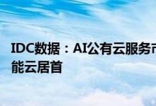 IDC数据：AI公有云服务市场规模达44.1亿元人民币 百度智能云居首