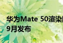 华为Mate 50渲染图曝光 经典圆形三摄 预计9月发布