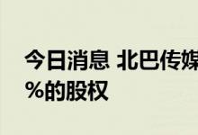 今日消息 北巴传媒：公司持有松芝股份2.18%的股权