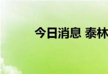 今日消息 泰林转债盘中临时停牌