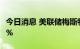 今日消息 美联储梅斯特：希望明年利率高于4%