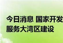 今日消息 国家开发银行上半年2195亿元贷款服务大湾区建设