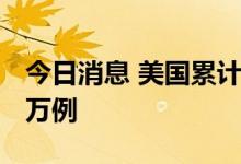 今日消息 美国累计新冠肺炎确诊病例超8783万例