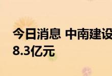 今日消息 中南建设：6月实现合同销售金额68.3亿元