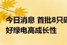 今日消息 首批8只碳中和ETF今日开售 基金看好绿电高成长性