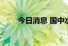 今日消息 国中水务盘中上演天地板