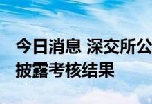 今日消息 深交所公布2021年度上市公司信息披露考核结果
