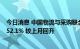 今日消息 中国物流与采购联合会：6月中国物流业景气指数52.1% 较上月回升