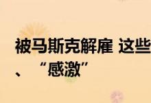 被马斯克解雇 这些特斯拉员工却感到“荣幸”、“感激”