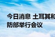 今日消息 土耳其和乌克兰军事代表团在土国防部举行会议