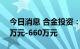 今日消息 合金投资：预计上半年净利润441万元-660万元