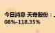 今日消息 天奇股份：上半年净利同比预增99.08%-118.35%