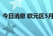 今日消息 欧元区5月零售销售年率录得0.2%