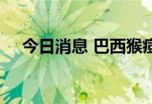 今日消息 巴西猴痘确诊病例上升至80例