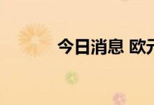 今日消息 欧元兑美元跌破1.02
