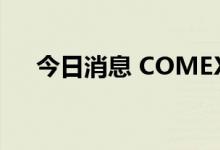 今日消息 COMEX期银日内走低3.00%