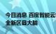 今日消息 百度智能云将升级开物平台 并发布全新区县大脑