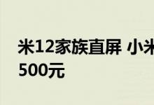 米12家族直屏 小米12 Lite价格曝光：不到3500元