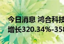 今日消息 鸿合科技：预计上半年净利润同比增长320.34%-358.56%