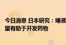 今日消息 日本研究：唾液中特定蛋白质可防止感染新冠，希望有助于开发药物