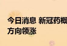 今日消息 新冠药概念板块震荡走强 阿兹夫定方向领涨