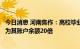 今日消息 河南焦作：高校毕业生购首套房，公积金可贷额度为其账户余额20倍