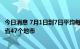 今日消息 7月1日到7日平均每天报告感染者325例 波及16个省47个地市