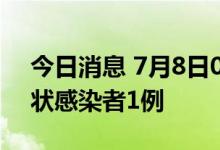 今日消息 7月8日0-24时 广西新增本土无症状感染者1例