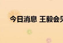 今日消息 王毅会见澳大利亚外长黄英贤