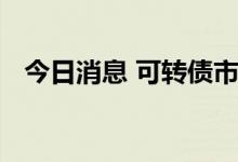 今日消息 可转债市场年内规模或超万亿元