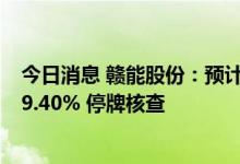 今日消息 赣能股份：预计上半年净利润同比下降41.07%-59.40% 停牌核查