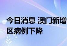 今日消息 澳门新增核酸检测阳性病例59例 社区病例下降