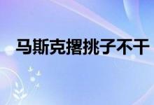马斯克撂挑子不干 员工：我们被蒙在鼓里