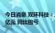 今日消息 双环科技：上半年预盈4.8亿元-5.3亿元 同比扭亏