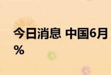今日消息 中国6月 以美元计出口同比增17.9%