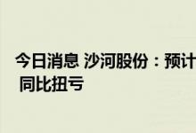 今日消息 沙河股份：预计上半年净利4200万元—4500万元 同比扭亏