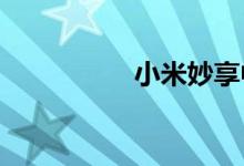 小米妙享中心正式上线